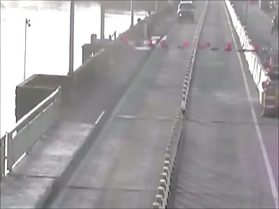  Driver Jumps Opening Drawbridge