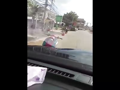 Road rage Thailand Style. 