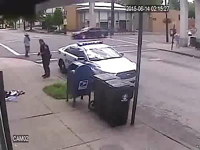 Cop Shoots, Kills Man Attacking Him With Flag Pole (Longer Version) 