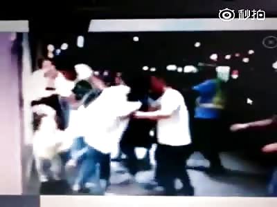 Woman kicks little girl in chest