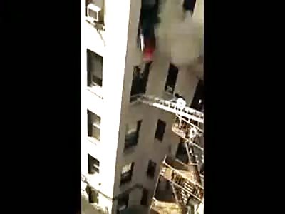Heroic Efforts to Rescue Man From Burning Apartment Building 