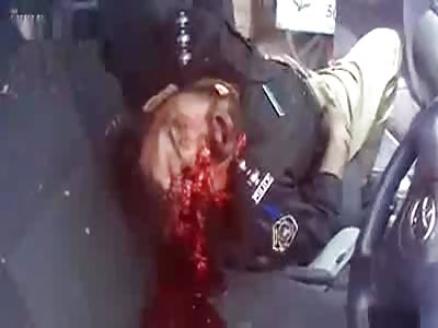  Policeman taking his last breaths after being shot  