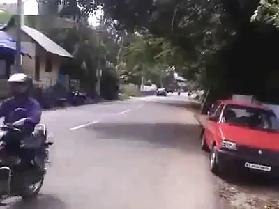  Nasty bike accident caught on camera