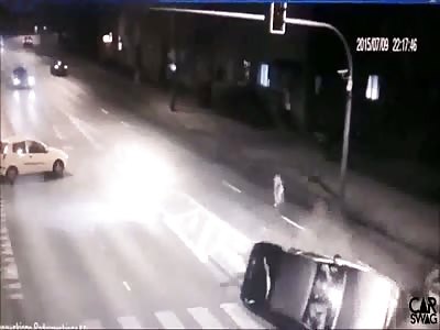Reckless driver causing accident