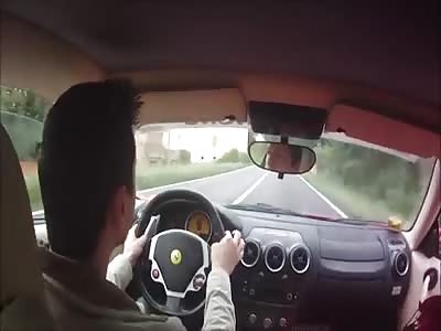 Guy Almost Crashes Ferrari F430 During A Test Drive! 