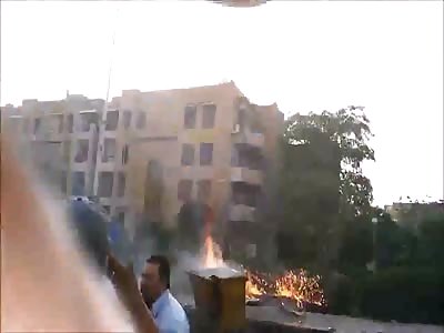  Vehicle Explosion Sends Onlookers Flying