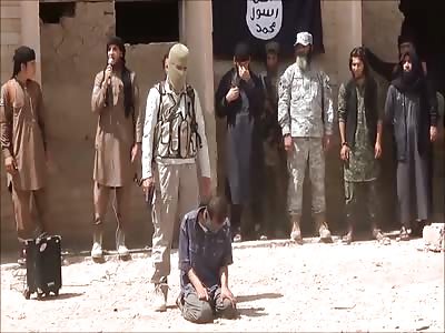 ISIS guys talks a lot off bla bla bla... and executed a blindfolded man.