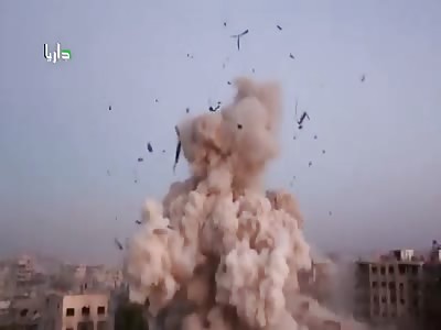 airforce pounding terrorists in ??Daraya?, ?SAA? advancing on the ground.