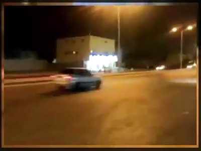 seconds of video footage of the accident car