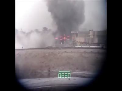 Awesome View Of Massive Airstrike In Ramadi