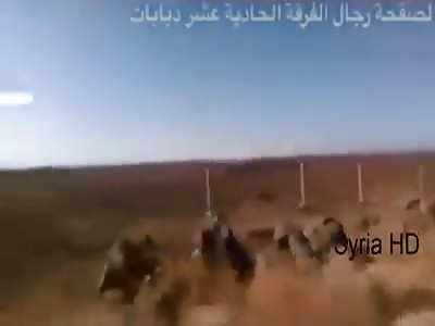 Russian? Mi-24 helicopter Assist ?SAA? unites and pounce on hostiles