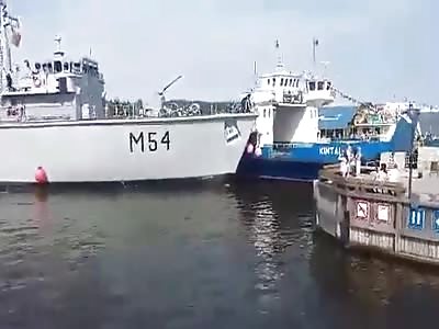 Drunken Lithuanian Navy captain crashes warship