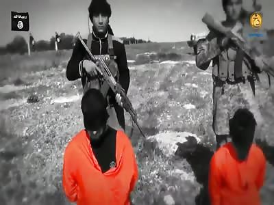Mass beheading by ISIS (blood gathering)