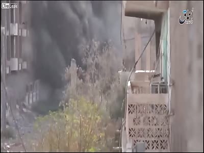  ISIS fighters detonate tunnel bomb under SAA position in Deir-ez-Zor city, al-Khayr province (November, 2015)