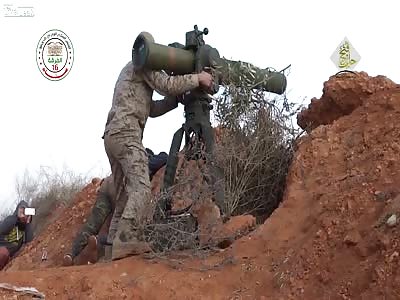 A TOW ATGM is fired at a gang of Iran's shiite terrorists: Bashkuy village (Jan 23rd, '16)