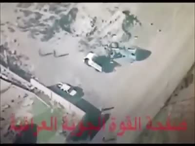 Iraqi Ch-4B Drone Attack ISIS Gathering in Ramadi 