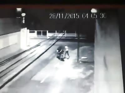 caught on video when a guy hits a woman