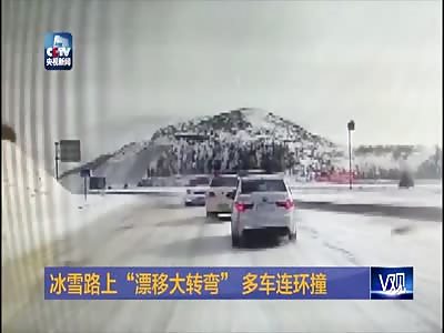 One dead in car crash on icy road in north China