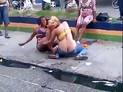 Hookers street brawl