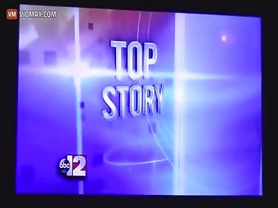 Nightly newscasts traffic girl draws a giant penis on her map