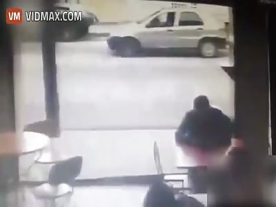 Instant karma for an iPhone thief, dude gets hit by a car