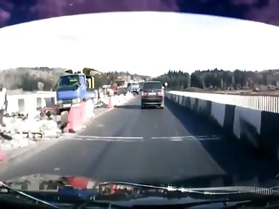 Brutal accident caught on dashcam in Russia 