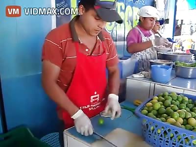 How you cut limes in mexico like a boss!