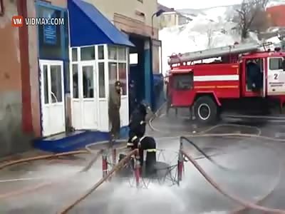 This is what happens when Russian firemen get bored