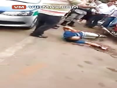 Aftermath video of the Off duty Brazilian cop shooting bank robbers.