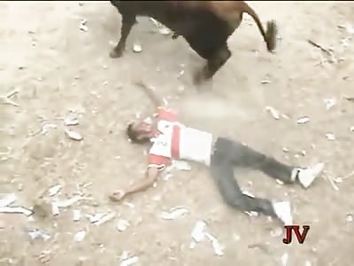 Bull Rips Open Man's Jaw !WARNING, GRAPHIC !