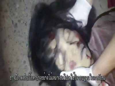 21 year old Thai girl killed in scooter accident