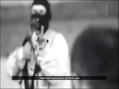 ISIS Executes a Man with a Point Blank Bullet to the Face