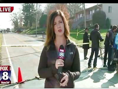 News Station Gets Security Camera Footage of the Plane Crash in Akron, Ohio